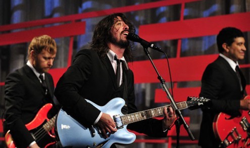 foo fighters live on letterman  e