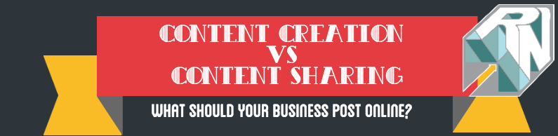 Diferenças entre criação e compartilhamento de conteúdo.